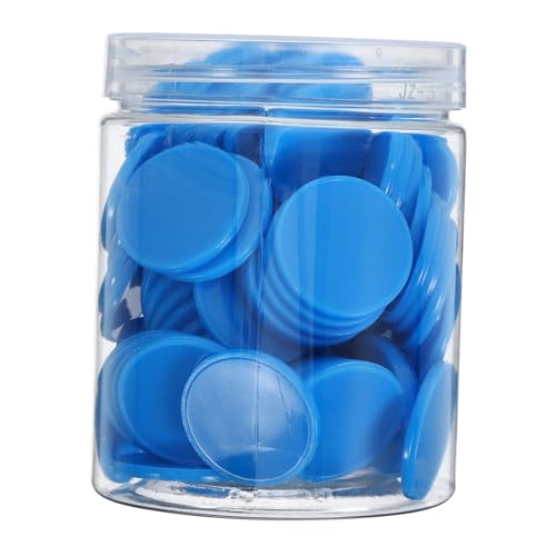 BRIGHTFUFU 100 Stück Bunte Runde Lernchips aus Kunststoff Spielerische Zähl für Blanko Farbige Spielmarken für Unterricht Mathe Bingo Party und Gruppenaktivitäten BRIGHTFUFU 100 Stück Bunte Runde Lernchips aus Kunststoff Spielerische Zähl für Blanko Farbige Spielmarken für Unterricht Mathe Bingo Party und Gruppenaktivitäten von BRIGHTFUFU