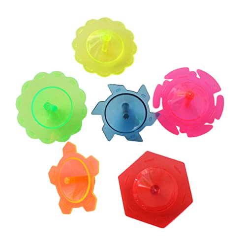 BRIGHTFUFU Spielzeug Für Kinder 100 Stück Plastikspielzeug Handdrehkreisel Lustiges Gyroskop Für Jungen Und Mädchen Entwicklung Der Feinmotorik von BRIGHTFUFU