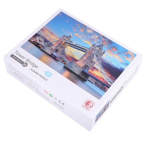 BRIGHTFUFU 1000 Stück Puzzle Für Frühes Pädagogisches Lernen Rätsel Für Erwachsene Kinderspielzeug 3D-rätsel 3D-Puzzles Für Erwachsene Rätsel Kinderrätsel Bridge-Puzzle- von BRIGHTFUFU