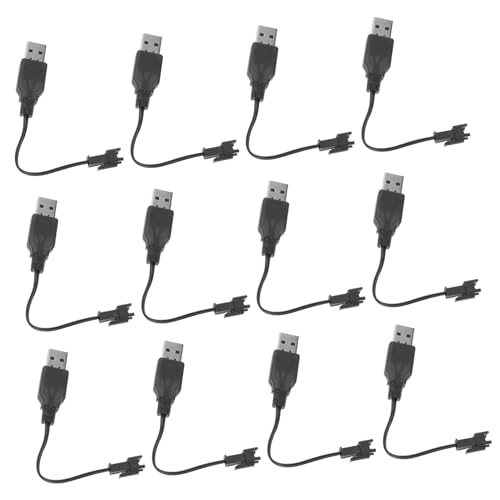BRIGHTFUFU 12 Stück Ladekabel Elektrisches USB Ladekabel Seifenblasenmaschine USB Ladeadapter Seifenblasenmaschine Kabel Metall Schwarz BRIGHTFUFU 12 Stück Ladekabel Elektrisches USB Ladekabel Seifenblasenmaschine USB Ladeadapter Seifenblasenmaschine Kabel Metall Schwarz von BRIGHTFUFU