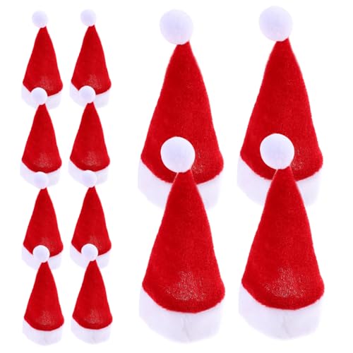 BRIGHTFUFU 12 Stück Mini Weihnachtsmannmütze Lutschermütze Für Weihnachten Flauschige Weihnachtspartymütze Kleine Überzüge Weihnachtsmützen Weihnachts Lutscherhüte Dekorationen Rosa BRIGHTFUFU 12 Stück Mini Weihnachtsmannmütze Lutschermütze Für Weihnachten Flauschige Weihnachtspartymütze Kleine Überzüge Weihnachtsmützen Weihnachts Lutscherhüte Dekorationen Rosa von BRIGHTFUFU