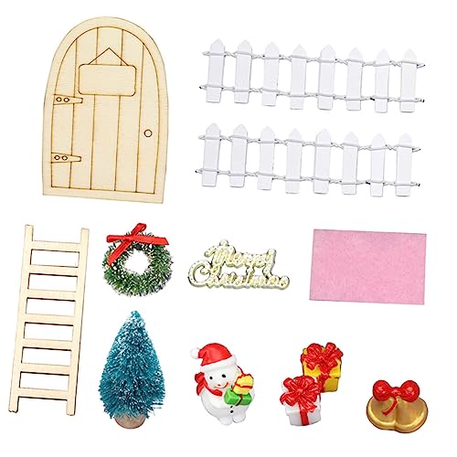 BRIGHTFUFU 12 Stück Miniatur Weihnachtsdekorationen Für Puppenhäuser DIY Zubehör Für Festliche Szenen Christbaumschmuck Und Kreative Gestaltungsmöglichkeiten von BRIGHTFUFU