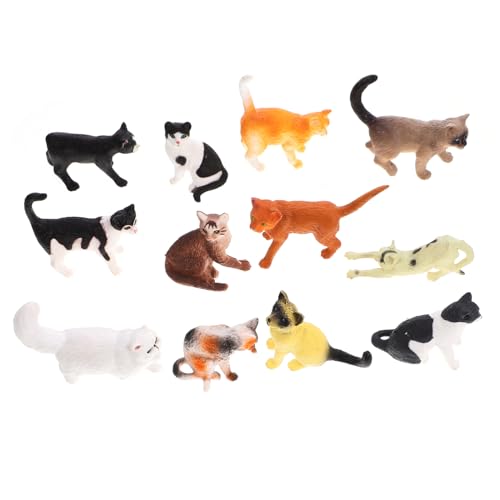 BRIGHTFUFU 12 Stück Teiliges Miniatur Katzenfiguren aus Realistische Kleine Katzenmodelle als Dekoratives Desktop Accessoire Leicht und Robust für Wohn und Arbeitsbereiche BRIGHTFUFU 12 Stück Teiliges Miniatur Katzenfiguren aus Realistische Kleine Katzenmodelle als Dekoratives Desktop Accessoire Leicht und Robust für Wohn und Arbeitsbereiche von BRIGHTFUFU