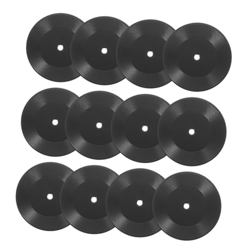 BRIGHTFUFU 12 Stück Teiliges Miniatur Schallplatten Modellset Realistische Puppenhaus Dekoration Vintage Schwarz Geeignet für Miniatur Landschaft Spielzeughaus und DIY Bastelprojekte BRIGHTFUFU 12 Stück Teiliges Miniatur Schallplatten Modellset Realistische Puppenhaus Dekoration Vintage Schwarz Geeignet für Miniatur Landschaft Spielzeughaus und DIY Bastelprojekte von BRIGHTFUFU