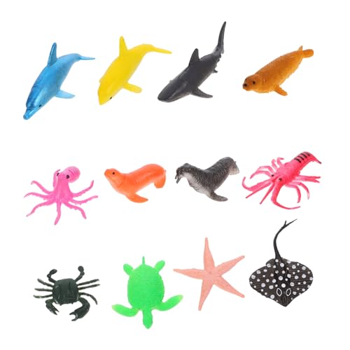 BRIGHTFUFU 12 Stück Teiliges Realistische Meerestiere Figuren Aquarium Deko Fische Haie Wale Krabben für Lernspielzeug und Fischbecken Schmuck Meerestiere Modelle BRIGHTFUFU 12 Stück Teiliges Realistische Meerestiere Figuren Aquarium Deko Fische Haie Wale Krabben für Lernspielzeug und Fischbecken Schmuck Meerestiere Modelle von BRIGHTFUFU