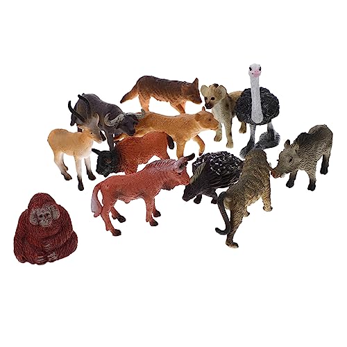 BRIGHTFUFU 12pcs Afrikanische Wildtierfiguren Simulationswaldtierspielzeug Wildtiermodelle Simulation von BRIGHTFUFU