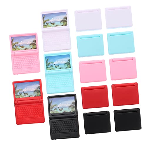 BRIGHTFUFU 15stücke Teiliges Miniatur-Laptop Spielzeug Aus Kunststoff Für Puppenhaus-Dekoration Bunte Farben Rot Grün Büroaccessoire Für Kreative Spielwelten BRIGHTFUFU 15stücke Teiliges Miniatur-Laptop Spielzeug Aus Kunststoff Für Puppenhaus-Dekoration Bunte Farben Rot Grün Büroaccessoire Für Kreative Spielwelten von BRIGHTFUFU