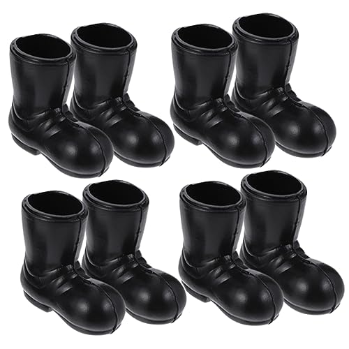 BRIGHTFUFU 16 Paar Mini Stiefel Mini Dekor Mini Schuhe Spielzeug Weihnachtssocken Mikro Weihnachtsstiefel Mini Schuhe Zum Basteln Puppenhaus Stiefel Zwergen Schuhe Mini von BRIGHTFUFU