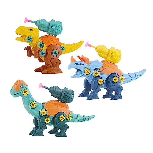 BRIGHTFUFU 1Satz Dinosaurier Zum Zusammenbauen Abnehmbare Dinosaurier Figuren Für Inklusive Triceratops Und Brachiosaurus Pädagogisches Lernspielzeug Für Jungen Und Mädchen von BRIGHTFUFU