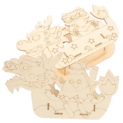 BRIGHTFUFU 2 Sätze 3D-schiffspuzzle Reisespielzeug Für Kleinkinder Im Flugzeug Kinderspielzeug Puzzle Reisespielzeug Kinderspielzeug Kinderrätsel 3D-Puzzles Für Rätsel Holz von BRIGHTFUFU