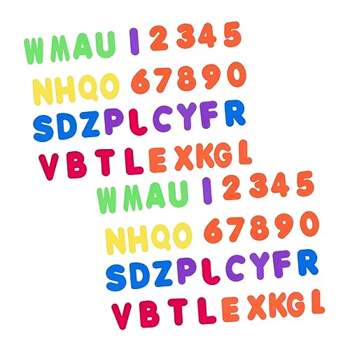 BRIGHTFUFU 2 Sätze Worterkennungs-badespielzeug Für Eva-Briefe Buchstaben Zahlenspielzeug Babyspielzeug Buchstaben Badespielzeug Lernspielzeug Für Colorful von BRIGHTFUFU