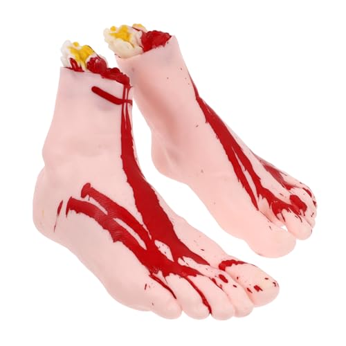 BRIGHTFUFU 2 Stück Fußprothesen Requisiten Gruseliger Falscher Fuß Halloween Requisiten Streich Simulierter Fuß Simulierte Fußrequisiten Für Heilige Geheimräume Trick BRIGHTFUFU 2 Stück Fußprothesen Requisiten Gruseliger Falscher Fuß Halloween Requisiten Streich Simulierter Fuß Simulierte Fußrequisiten Für Heilige Geheimräume Trick von BRIGHTFUFU
