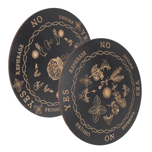 BRIGHTFUFU 2 Stück Holz Tarot Divinationsbrett Teilig Geschnitztes Informationstablett für Wahrsagerei Meditative Altar Dekoration Langlebiges Glattes Holzbrett für Anfänger und Spirituelle BRIGHTFUFU 2 Stück Holz Tarot Divinationsbrett Teilig Geschnitztes Informationstablett für Wahrsagerei Meditative Altar Dekoration Langlebiges Glattes Holzbrett für Anfänger und Spirituelle von BRIGHTFUFU