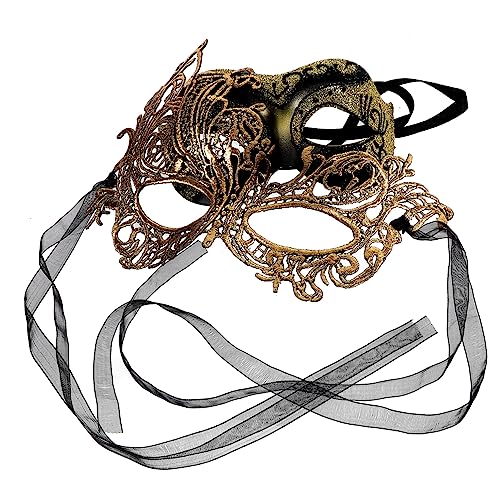 BRIGHTFUFU 2 Klassische Halbgesichtsmasken Für Kostümball & Maskenball Geheimnisvolle Cosplay Masken Für Damen Ideal Für Maskenball Und Lustige Kostümpartys von BRIGHTFUFU