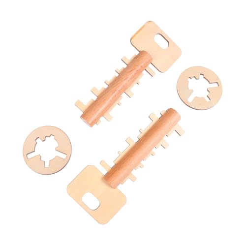 BRIGHTFUFU 2 Stück Kongming Lock Bambus Lernspielzeug für Erwachsene Klassisches Chinesisches Intelligenzrätsel Geschicklichkeit Koordination und Gehirntraining BRIGHTFUFU 2 Stück Kongming Lock Bambus Lernspielzeug für Erwachsene Klassisches Chinesisches Intelligenzrätsel Geschicklichkeit Koordination und Gehirntraining von BRIGHTFUFU
