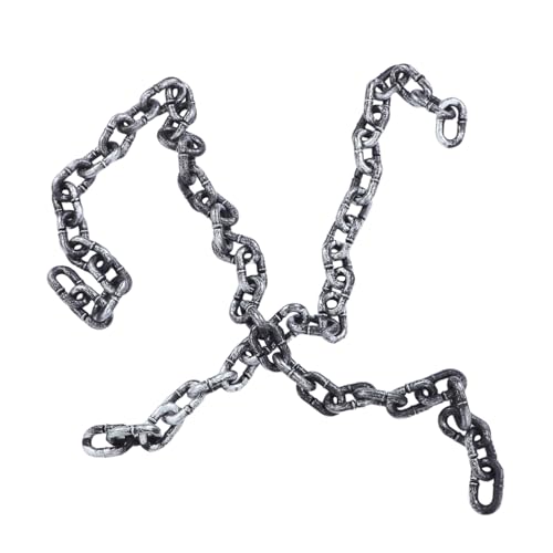 BRIGHTFUFU 2 Stück Teiliges Halloween Deko kettenset Realistische Hautfreundliche Kunstketten für Horrorhaus Piraten Gefängnis themenpartys Sowie Cosplay und Theateraufführungen BRIGHTFUFU 2 Stück Teiliges Halloween Deko kettenset Realistische Hautfreundliche Kunstketten für Horrorhaus Piraten Gefängnis themenpartys Sowie Cosplay und Theateraufführungen von BRIGHTFUFU