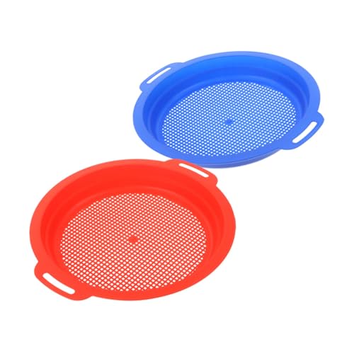 BRIGHTFUFU 2 Stück Teiliges Sandspielzeug für Langlebiges Kunststoff Strandsieb in Blau und Rot Interaktives Sandfilter für Sandkasten und Strandspaß Sicher und Praktisch BRIGHTFUFU 2 Stück Teiliges Sandspielzeug für Langlebiges Kunststoff Strandsieb in Blau und Rot Interaktives Sandfilter für Sandkasten und Strandspaß Sicher und Praktisch von BRIGHTFUFU