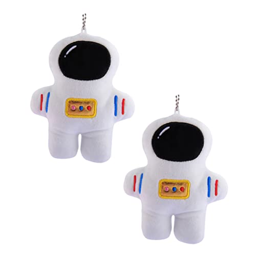 BRIGHTFUFU 2 Stücke Plüsch Hängen Anhänger Astronaut Hängende Puppen Plüsch Puppen Tasche Ornamente von BRIGHTFUFU