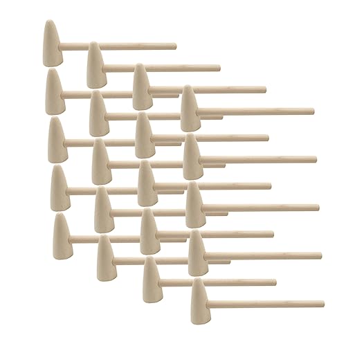 BRIGHTFUFU 20 Stück Teiliges Mini Holzhammer Mallets Multifunktional Leicht Glatt Poliert ohne Grate Kreative DIY Holzspielzeug für Kuchen Ostereier und Kindergartenprojekte BRIGHTFUFU 20 Stück Teiliges Mini Holzhammer Mallets Multifunktional Leicht Glatt Poliert ohne Grate Kreative DIY Holzspielzeug für Kuchen Ostereier und Kindergartenprojekte von BRIGHTFUFU