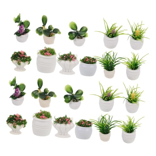 BRIGHTFUFU 22 Stück Teiliges Miniatur Pflanzen Mini Bonsai und Sukkulenten in Miniatur Blumentöpfen Pflegefreie Puppenhausdekoration für DIY Mikro Landschaften und Kleine Räume Langlebige BRIGHTFUFU 22 Stück Teiliges Miniatur Pflanzen Mini Bonsai und Sukkulenten in Miniatur Blumentöpfen Pflegefreie Puppenhausdekoration für DIY Mikro Landschaften und Kleine Räume Langlebige von BRIGHTFUFU