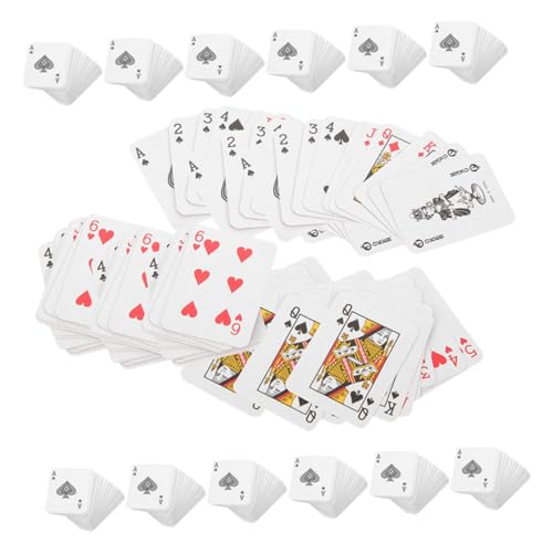 BRIGHTFUFU 24 Sätze Mini Spielkarten Pack Mittlere Ultrakleine Kartendecks aus Beschichtetem Papier Vielseitig Einsetzbar Langlebig Tragbar für Partyspiele und Reisespaß BRIGHTFUFU 24 Sätze Mini Spielkarten Pack Mittlere Ultrakleine Kartendecks aus Beschichtetem Papier Vielseitig Einsetzbar Langlebig Tragbar für Partyspiele und Reisespaß von BRIGHTFUFU