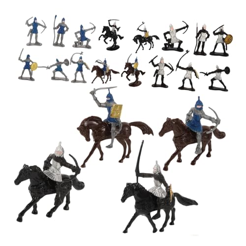 BRIGHTFUFU 28 Teiliges Modell Von Soldaten Und Pferden Miniatur Menschen Figuren Miniatur Menschen Modelle Miniatur Szenen Menschen Modelle Miniatur Soldaten Figuren Mini Menschen von BRIGHTFUFU