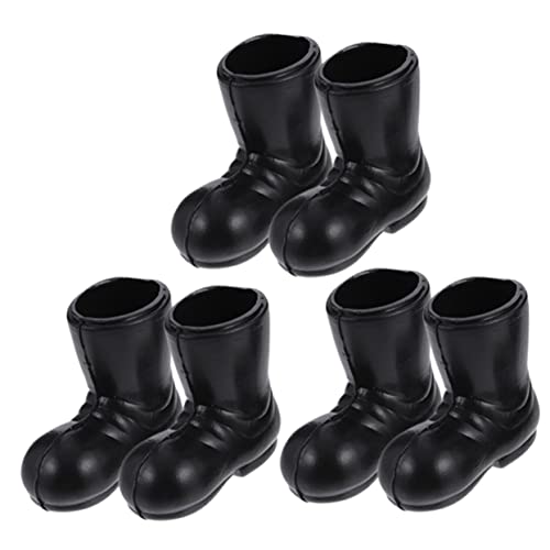 BRIGHTFUFU 3 Paar Mini Stiefel Weihnachtsspielzeug Kleine Spielzeugstiefel Mini Weihnachtsmann Stiefel Urlaub Mini Puppenschuhe Mini Weihnachtsschmuck Mini Weihnachtsmann Stiefel Zum von BRIGHTFUFU