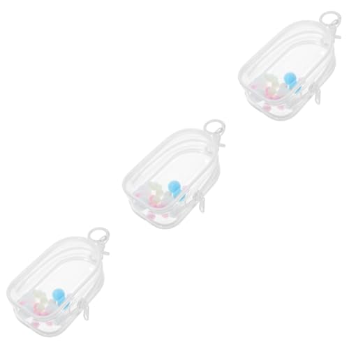 BRIGHTFUFU 3 Sets Show Tasche Transparenter Halter Puppen Display Tasche Tragbare Puppentasche Puppenbehälter Mini Puppen Hängetasche Transparentes Display von BRIGHTFUFU