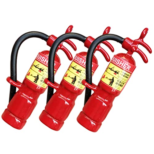 BRIGHTFUFU 3 Stück Miniatur Feuerlöscher Feuerlöscher Anhänger Für Puppenhaus Modellbau Und Dioramen Mini Feuerlöscher Dekoration Rot Ca 5 cm von BRIGHTFUFU