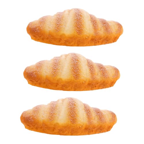 BRIGHTFUFU 3 Stück Teiliges Brot Deko Realistische Leichte Simulation Croissant Modelle Vielseitig Verstellbar für Bäckerei Restaurant Fotostudio und Küchenfenster BRIGHTFUFU 3 Stück Teiliges Brot Deko Realistische Leichte Simulation Croissant Modelle Vielseitig Verstellbar für Bäckerei Restaurant Fotostudio und Küchenfenster von BRIGHTFUFU