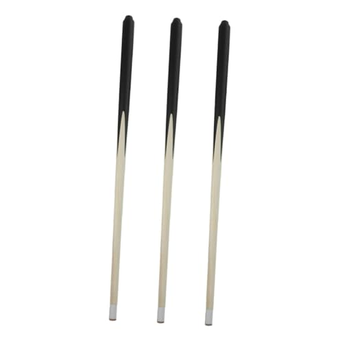 BRIGHTFUFU 3 Stücke Kinder Kurze Pool Queues Holz Pool Sticks Mini Billard Queue Sticks Shorty Cues Snooker Stange Für Kind Kinder Kleinkind Geburtstag Party Favor von BRIGHTFUFU