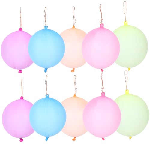 BRIGHTFUFU 30 Stück Bunte Stanzballons Mit Gummibandgriffen Ideales Für Perfekt Für Geburtstagspartys Spielerlebnis Mit Ballon Platzspielen Und Kreative Deko Ideen von BRIGHTFUFU