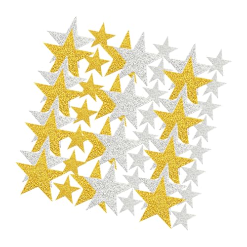 BRIGHTFUFU 300 Stücke Glitter Star Aufkleber Handwerk Kleberücken Schaum Aufkleber für von BRIGHTFUFU