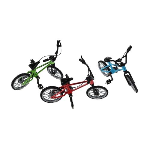 BRIGHTFUFU 3er Set Mini Fahrrad Modelle Mit Austauschbaren Rädern Kinderspielzeug Zur Der Kognition Dekoration Für Den Schreibtisch Bunte Farben von BRIGHTFUFU