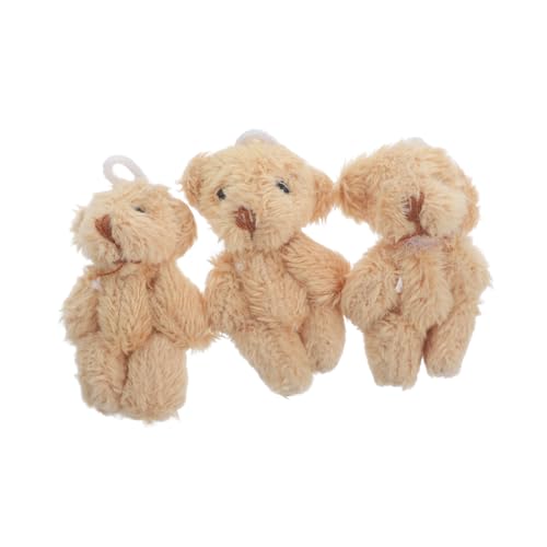 BRIGHTFUFU 3st Teddybär Stofftier Mini-bärenfiguren Miniaturbär Schmücken Kleines Kuscheltier Mini-teddybären Bär Figur Mini-kuschelbär Bär Miniatur Kleine Bärenpuppe Spielzeug Plüsch von BRIGHTFUFU