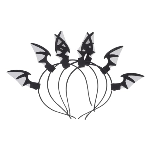 BRIGHTFUFU 4 Stück Halloween Stirnband mit Schwarzen Netz-flügeln Bat Hairband für Frauen und Detailreiches Fledermaus-design Festliches Haar-accessoire für Kostüm und Party BRIGHTFUFU 4 Stück Halloween Stirnband mit Schwarzen Netz-flügeln Bat Hairband für Frauen und Detailreiches Fledermaus-design Festliches Haar-accessoire für Kostüm und Party von BRIGHTFUFU