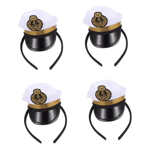 BRIGHTFUFU 4 Stück Teiliges Haarreifen mit Captain Hut Design Leichter Kunststoff Haarreif für Piratenkostüm Cosplay und Party Stilvoller Kopfschmuck für Mädchen und Jungen BRIGHTFUFU 4 Stück Teiliges Haarreifen mit Captain Hut Design Leichter Kunststoff Haarreif für Piratenkostüm Cosplay und Party Stilvoller Kopfschmuck für Mädchen und Jungen von BRIGHTFUFU