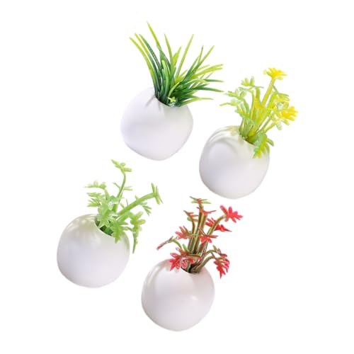 BRIGHTFUFU 4 Stück Teiliges Miniatur Bonsai Realistische Künstliche Sukkulenten im Topf Dekorative Mini Pflanzen für Puppenhaus Kompakte Pflegeleichte Wohnaccessoires BRIGHTFUFU 4 Stück Teiliges Miniatur Bonsai Realistische Künstliche Sukkulenten im Topf Dekorative Mini Pflanzen für Puppenhaus Kompakte Pflegeleichte Wohnaccessoires von BRIGHTFUFU