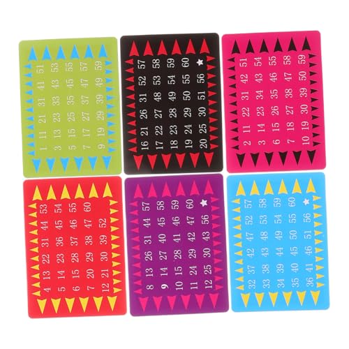 BRIGHTFUFU 6pcs Mentale Vorhersage Kartenspiel Berechnung Telepathische Karte Set Jungen und Mädchen Party Trick Spielzeug Bühne Leistung Requisiten von BRIGHTFUFU