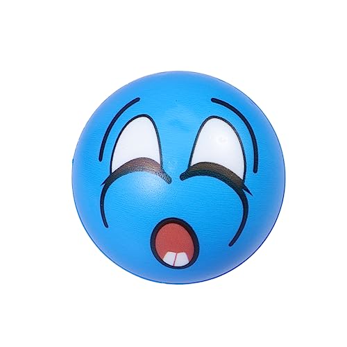 BRIGHTFUFU 6 Stück Anti Stress Bälle 63 Mm Mit Cartoon Gesicht PU Bälle Für Stressabbau Geeignet Für Kinder Jungen Mädchen Und Erwachsene Zufällige Muster Für Kreative Entspannung von BRIGHTFUFU