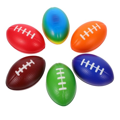 BRIGHTFUFU 6 Stück Mini Rugby Rugby-fußbälle Miniatur-Rugby-fußbälle Mini-Accessoire Für Rugby-fußbälle Rugby-Mini Schwamm-Rugby Mini-fußball-stressball -Rugby Füller Fußbälle Pu von BRIGHTFUFU