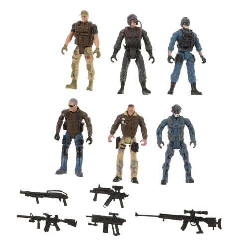 BRIGHTFUFU 6 Stück Teiliges Army Soldiers Toy mit Beweglichen Gelenken Realistische Polizeifiguren Detailreiche Sammlerfiguren für Erwachsene Kompaktes Design für Spiel und Ausstellung BRIGHTFUFU 6 Stück Teiliges Army Soldiers Toy mit Beweglichen Gelenken Realistische Polizeifiguren Detailreiche Sammlerfiguren für Erwachsene Kompaktes Design für Spiel und Ausstellung von BRIGHTFUFU