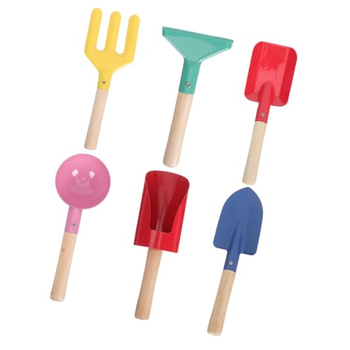 BRIGHTFUFU 6 Stück Teiliges Sandspielzeug mit Robusten Metall schaufeln und Holzgriffen Vielseitig für Strand Garten Sandkasten und Outdoor Partys für Sandbuddeln und Schneespielen BRIGHTFUFU 6 Stück Teiliges Sandspielzeug mit Robusten Metall schaufeln und Holzgriffen Vielseitig für Strand Garten Sandkasten und Outdoor Partys für Sandbuddeln und Schneespielen von BRIGHTFUFU