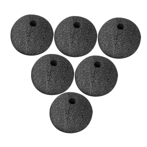 BRIGHTFUFU 6 Stück Teiliges Schwarze Clownnasen Vielseitiges Partyzubehör für Halloween Kostüm Bühnenauftritte Cosplay und Theater BRIGHTFUFU 6 Stück Teiliges Schwarze Clownnasen Vielseitiges Partyzubehör für Halloween Kostüm Bühnenauftritte Cosplay und Theater von BRIGHTFUFU