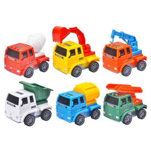 BRIGHTFUFU 6 Teiliges Mini Spielzeugauto Set Für Lustige Rückziehautos Im Cartoon Stil Vielfältige Designs Für Jungen Und ädchen Perfekt Für Kleine Autofans von BRIGHTFUFU