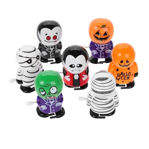 BRIGHTFUFU 7 Stück Teiliges Halloween Aufziehspielzeug aus Energiesparende Batteriefreie Laufpuppen in Bunten Farben Lustige Grusel Figuren Wie Kürbis Vampir Zombie als Festival und Party BRIGHTFUFU 7 Stück Teiliges Halloween Aufziehspielzeug aus Energiesparende Batteriefreie Laufpuppen in Bunten Farben Lustige Grusel Figuren Wie Kürbis Vampir Zombie als Festival und Party von BRIGHTFUFU