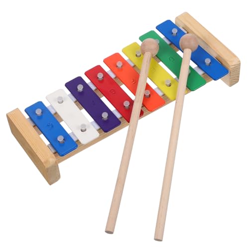 BRIGHTFUFU 8 Töniges Xylophon Für Musikinstrument Aus Mit Holzschlägeln Pädagogisches Musikspielzeug Zur Der Musikalischen Entwicklung Geschenkidee Für von BRIGHTFUFU