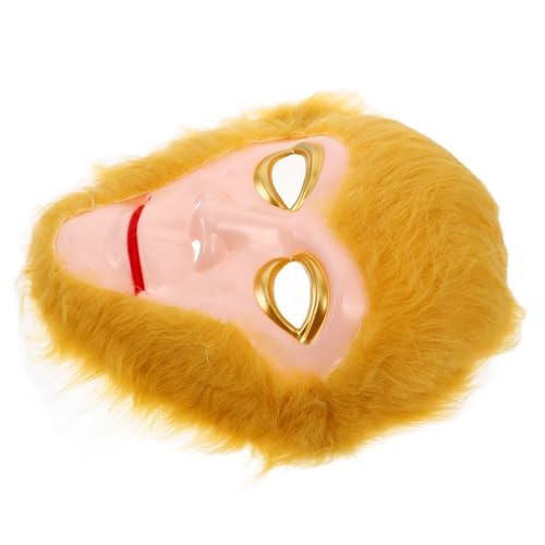 BRIGHTFUFU Affenmaske Pelztierkopfmaske Affenkönig Maske Kostüm Wukong Maske Für Erwachsene Und Kinder Halloween Kostüm Cosplay Party Requisiten von BRIGHTFUFU