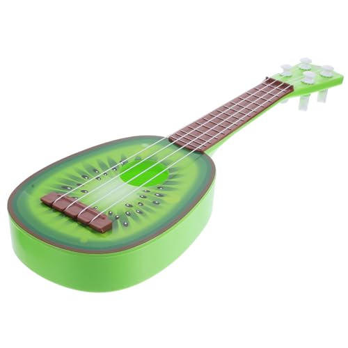 BRIGHTFUFU Anfänger Früherziehung Kinder Frucht Musikinstrument Ukulele Üben Ukulelen die Musikalisches Spielt für Saiten Kiwigrün Gitarre Obstgitarre Spielzeug Gitarren von BRIGHTFUFU