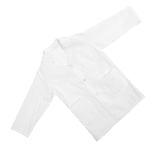 BRIGHTFUFU Arztkittel Langarm Weiß Labormantel aus Polyester baumwolle Atmungsaktiv und Maschinenwaschbar für Jungen und Mädchen für Schulprojekte und Rollenspiele BRIGHTFUFU Arztkittel Langarm Weiß Labormantel aus Polyester baumwolle Atmungsaktiv und Maschinenwaschbar für Jungen und Mädchen für Schulprojekte und Rollenspiele von BRIGHTFUFU